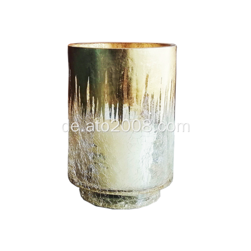 Ato Hurricaneglas mit Folie Gold Home Dekoration